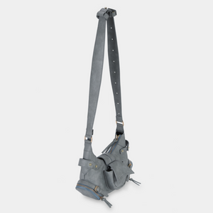 2-Face Size S Bag Blue Cement