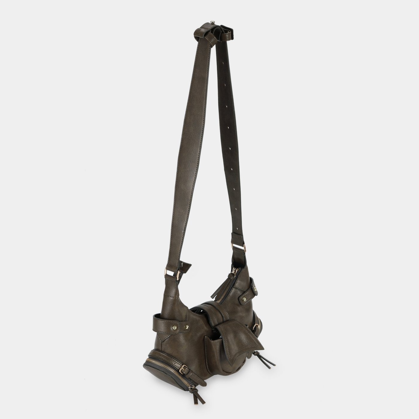 2-Face Size S Bag Dark Beige