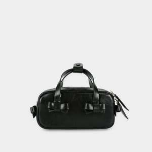 Banhmi Bag with Bow Black