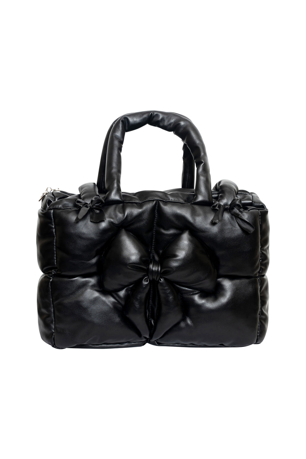 Midnight Black Bow Pillow Bag