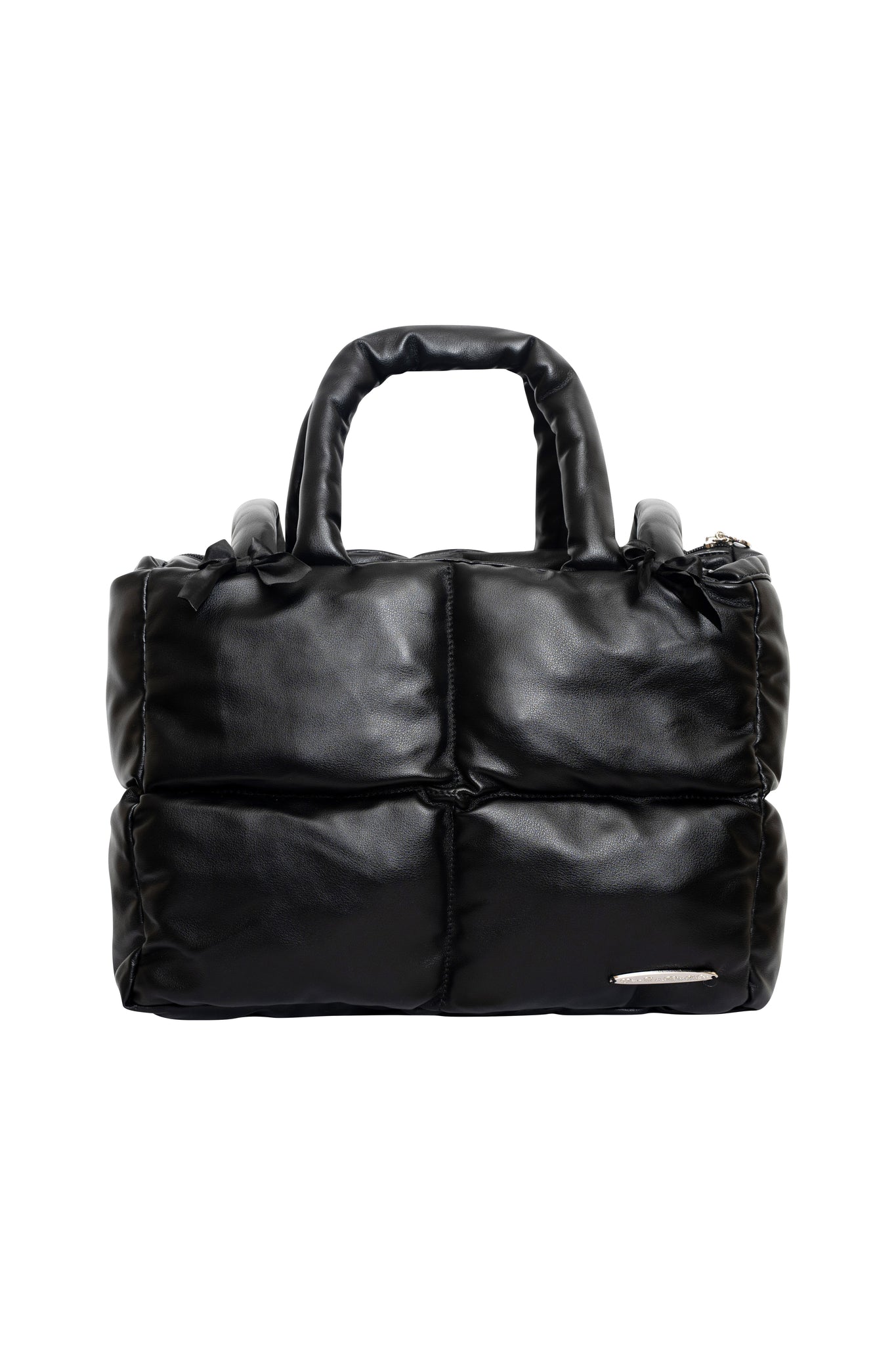 Midnight Black Bow Pillow Bag