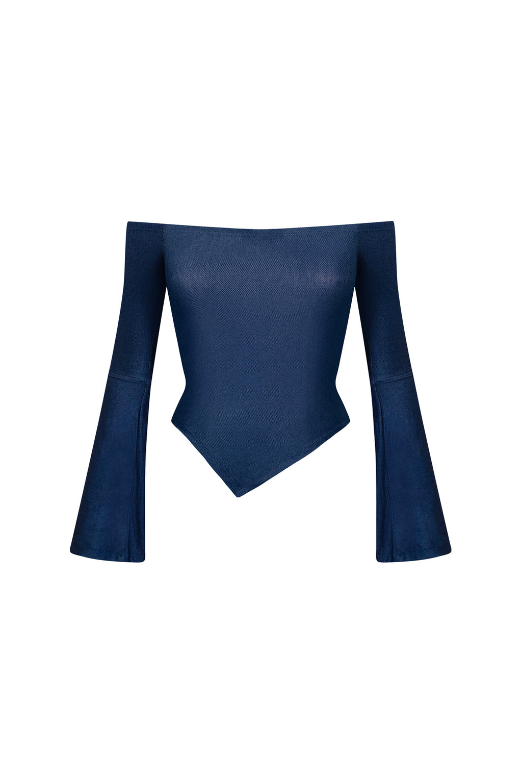 Diana ⭑ Denim Flared Top