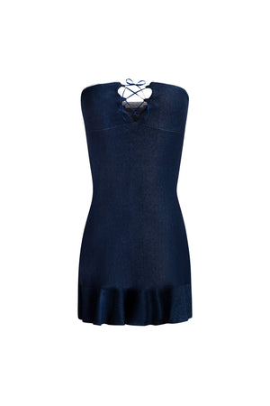 Evelyn 𝜗𝜚 Denim Tube Dress