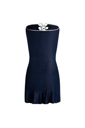 Evelyn 𝜗𝜚 Denim Tube Dress
