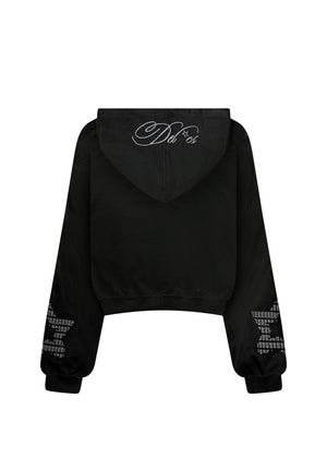 Star Student Zip-Up Hoodie (Black)