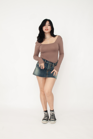 BELLA DRESS IN MOCHA (M-L)