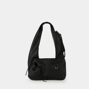 C2-Pocket Hobo Bag (Size M) Black