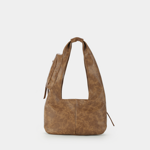 C2-Pocket Hobo Bag (Size M) Brown