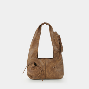 C2-Pocket Hobo Bag (Size M) Brown