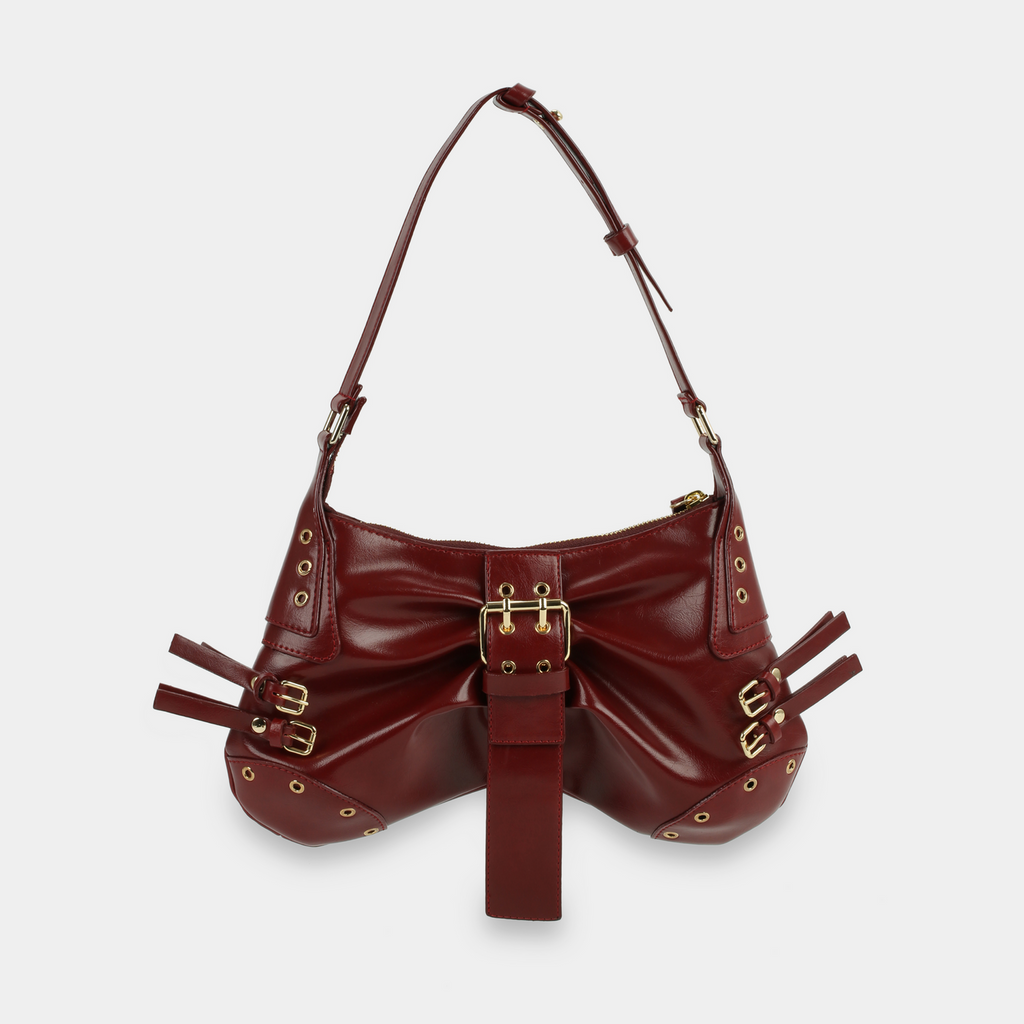 Butterfly HandBag Dark Red